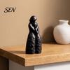 Romantic Anniversary Gift Mother and Daughter Hugging Figurine, 3D Printed Warm Family Sculpture, Modern Artistic Home Decor Tabletop for Living Room