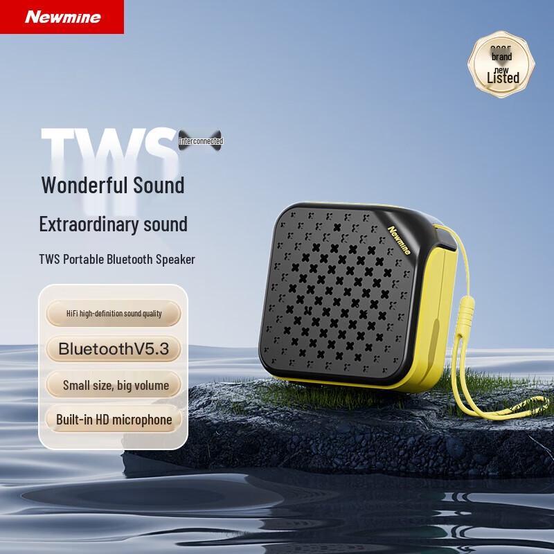 Newmine Portable Wireless Bluetooth Speaker CN plug (adapter included)