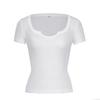 Women's Strapless And Navel Exposed Hollow Solid Color Knitted Top