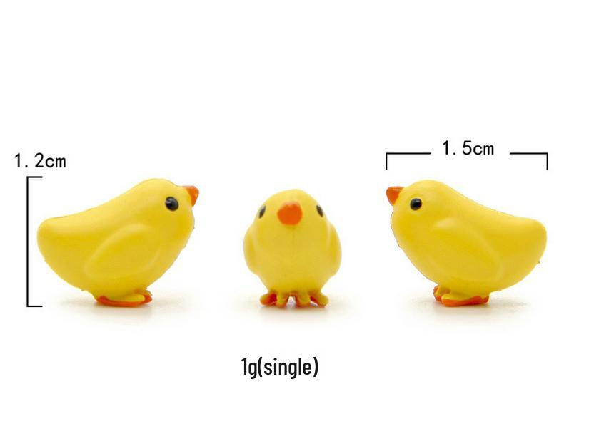 Chick Family Nest: Hen & Egg Figurine for DIY Micro Landscape Gardening