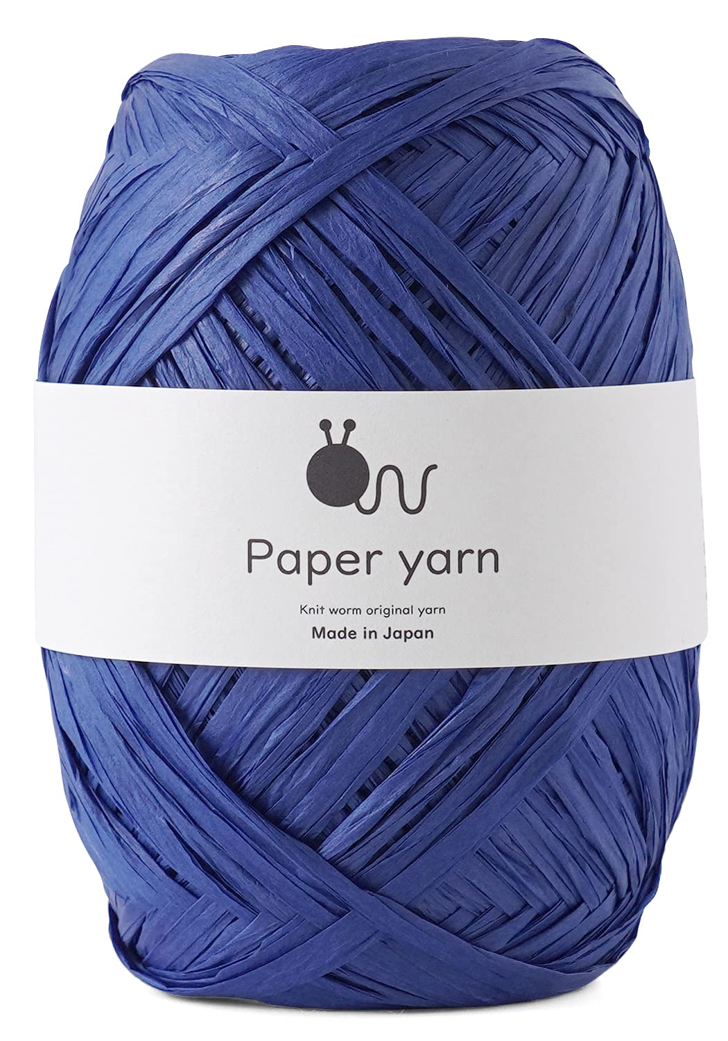 

Knitworm Paper Extra 1 30g Made in Blue Yarn, Thick, Ball, (Approx. 77m), 100% Paper, Japan,