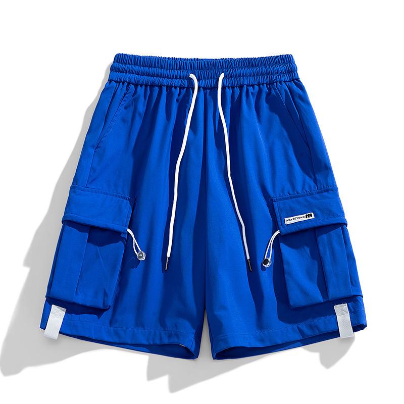 Pánské šortky s letním barevným laděním Volné prodyšné pánské šortky s potiskem