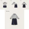 Girl Spring Dress Up Kids Cotton Long Sleeve Suit With Lace Trim For Ages 3 To 8