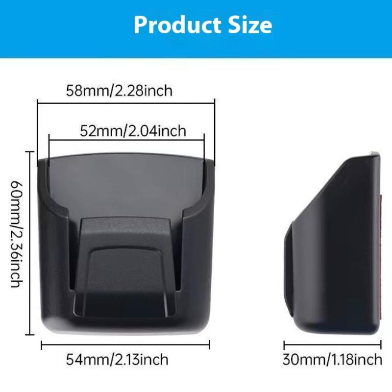 2/4Pcs Car Key Holder Clip Car Interior Storage Box Dashboard Organizer Adhesive Mount For Card Key Rack Universal Fit