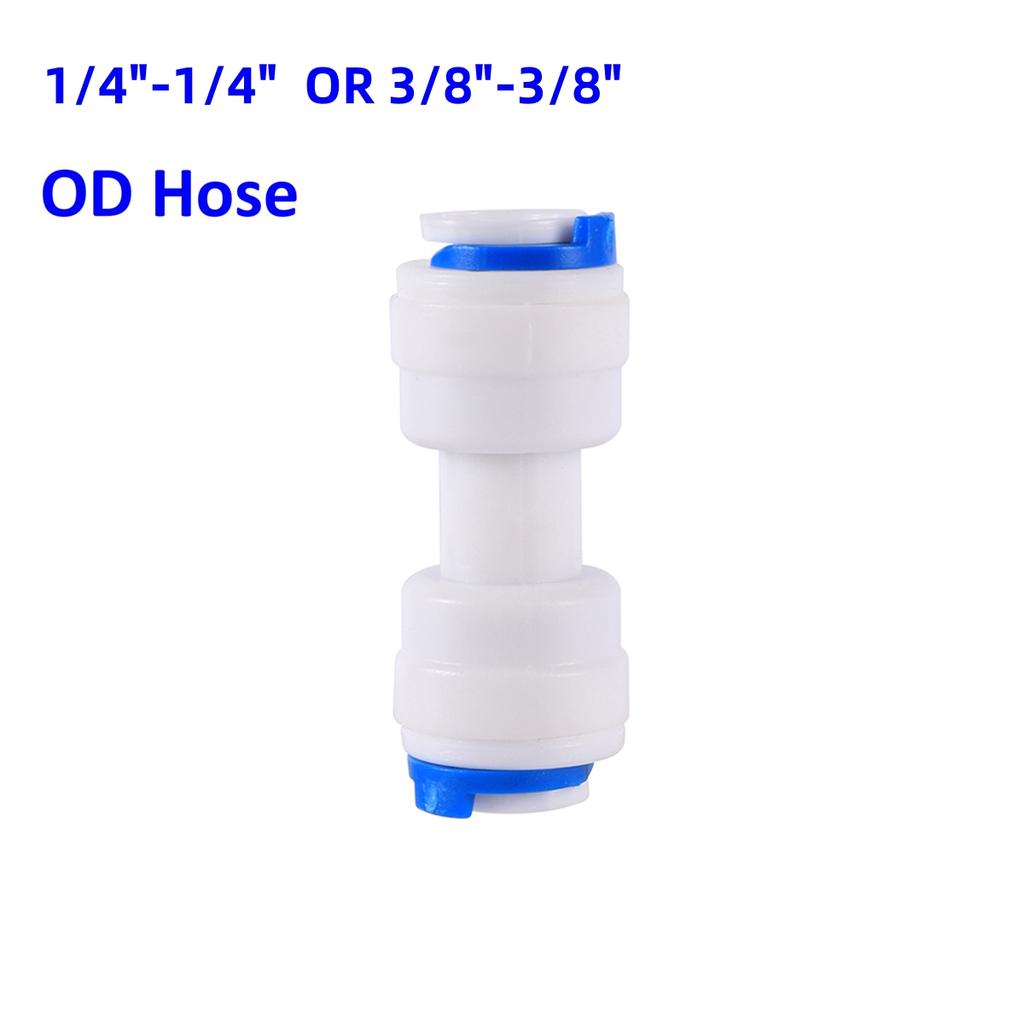 OD 1/4" 3/8" Pipe Slip Lock Quick Connector Water Purify Joint Garden Irrigation Straight Elbow Tee Valve Pipe Coupling Fittings