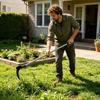 Sichel-Unkrautstecher Langstiel Manuelles Unkrautvernichtungswerkzeug mit Doppelklingenkopf Gartenhandwerkzeug zum Jäten Ernte auf dem Bauernhof Entfernen von Ranken