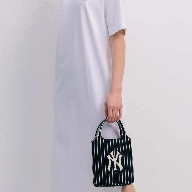 New MLB Polyester Shoulder Bag Crossbody Bag Handbag Regular Unisex Black 3ACRS034N-50BKS
