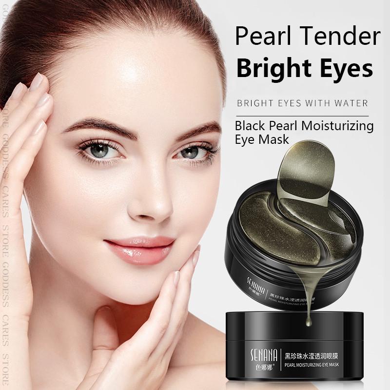 60 Stück Hydrogel-Patches Black Pearl Collagen Anti-Aging-Faltenpflege Augenmaske Gel-Patch Entfernen Sie Augenringe