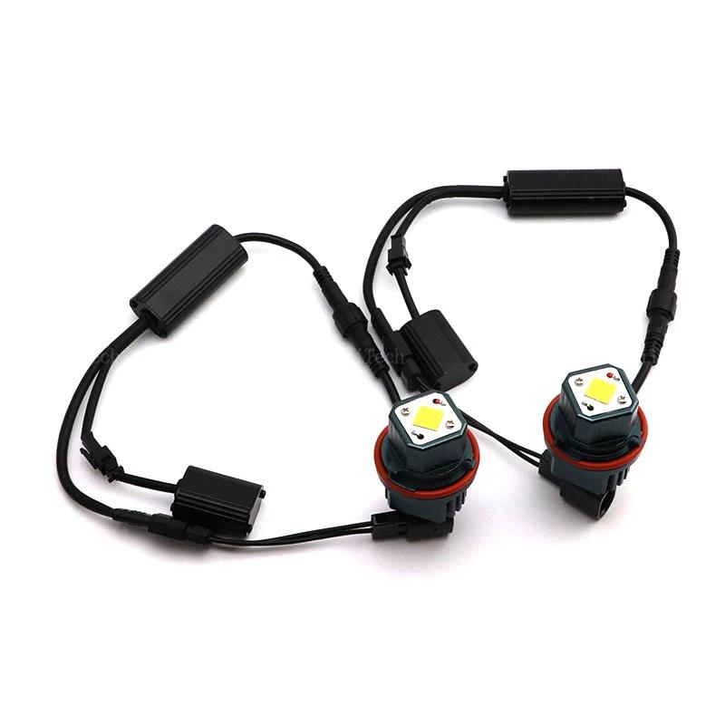 Fit for BMW E39 E53 E60 E61 E63 E65 E66 E87 525i 530i Xi 545i X3 M5 X5 00-09 160W Error Free LED Angel Eyes Marker Lights Bulbs