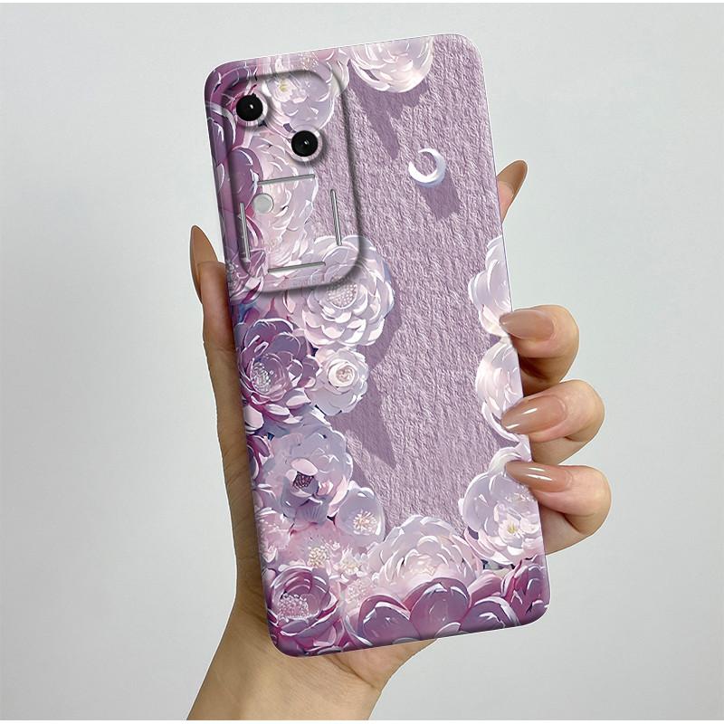 For Vivo V30 V2318 Casing Liquid Soft Silicone Aesthetic Luxury Cover Full Protective Shell For Vivo V 30 V30 Pro 5G Phone Case