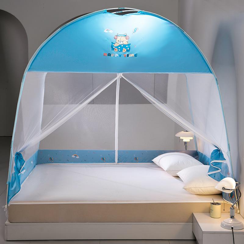 2022 Installation-free Yurt Mosquito Net Dust Top Household Encryption Thickened Student Dormitory Mosquito Net