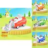 Cartoon Monster Pull Back Toy Car With Inertia Engineering Design For Toddlers And Kids