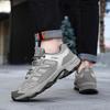Men's Lace Up Platform Hiking Sneakers, Wear-resistant Non-Slip Outdoor Shoes For Climbing Hunting Trekking