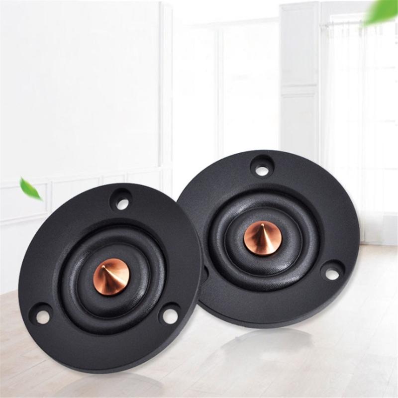 1 Pair Car Tweeter Speakers 2inch 4Ohm 30W Silk Dome Tweeter Loudspeaker Treble Speakers Unit for Car Modification