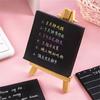Message Notes Sticky Notes Self-adhesive Memo Pad Office Accessories Black Notepads  Notebooks