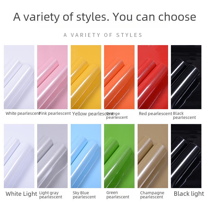 Pearlescent Waterproof PVC Wallpaper for Cabinet and Furniture Renovation