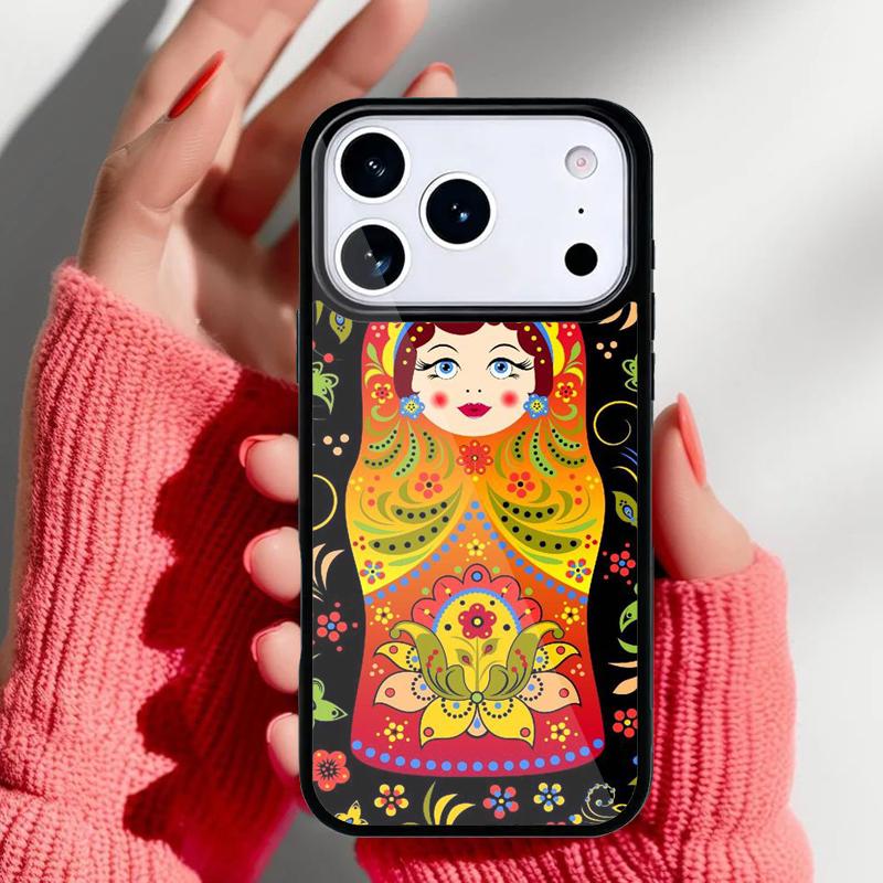 Russian Nesting Doll Phone Case for iPhone 17 Air 16e 15 14 13 Pro Max Back Cover for 12 11 Pro Coque
