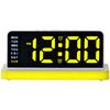 LED Digital Alarm Clock Large Screen Night Light Calendar Display USB Powered Adjustable Backlight Compact Size 20 7 8.5cm