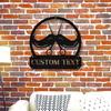 Retro Metal Barber Shop Sign - Custom Wall Decor Plaque, Handmade Multipurpose Art for Business