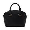 VITAFELICE Genuine Leather Handbag for 2-Way Women, Sib-20079n (Black)