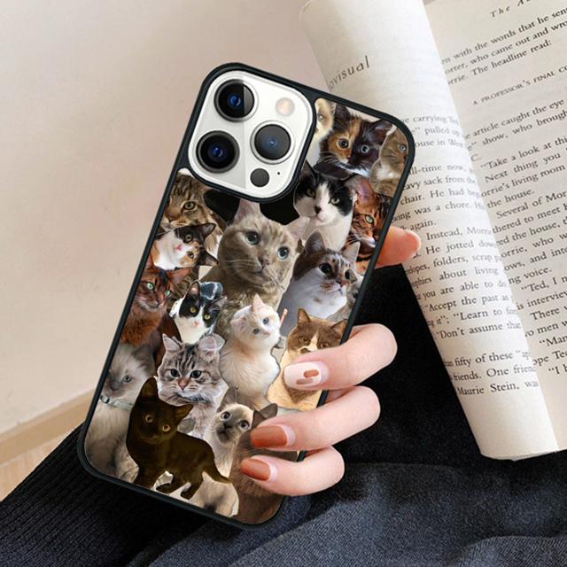 The Most Delightful Cat Phone Case Cover For iPhone 17 Air 16 15 14 plus 11 12 13 pro max coque Shell Fundas