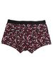 Emporio Armani Valentine's Day All-Over Print & Solid Color Front Closure Boxer Briefs (Set of 2) [EAUEM253AF14859] Black/L [Parallel Import]