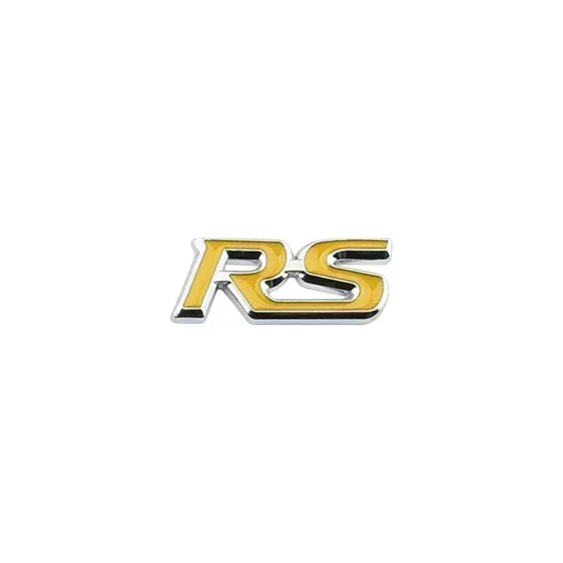1pcs 3D Metal STRS letter Logo Car Steering Wheel Emblem Decoration Sticker Accessories