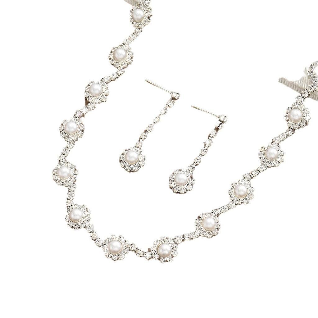 Diamond-Set Cold Wind Geometric Fringed Necklace Light Luxury High-End Temperament Collarbone Chain Niche Jewelry Women