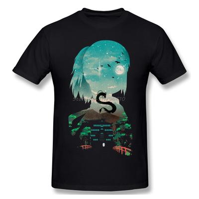 Spirit Anime Mitternachtslieferung Herren T-Shirt Baumwolle Kurzarm Kleidung t-shirt Herren Tees Harajuku Streetwear