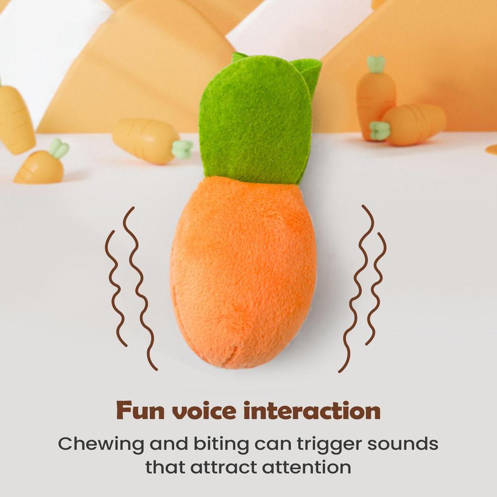 Carrot Garden Dog Toy Non-Slip Interactive Plush Puzzle Toys Feed Games Enrichment Puzzle For Home Dorm Travel Living Room