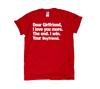 Funny Valentines Day Gift Dear Girlfriend I Love You More The End I Win Your Boy