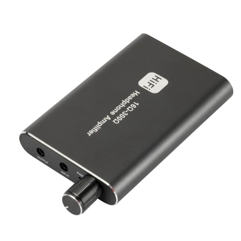 Grwibeou 16-300 ohm Headphone Amplifier 16-150 ohm HiFi Earphone Amplifier 3.5mm Jack Aux Portable Adjustable Audio Amp