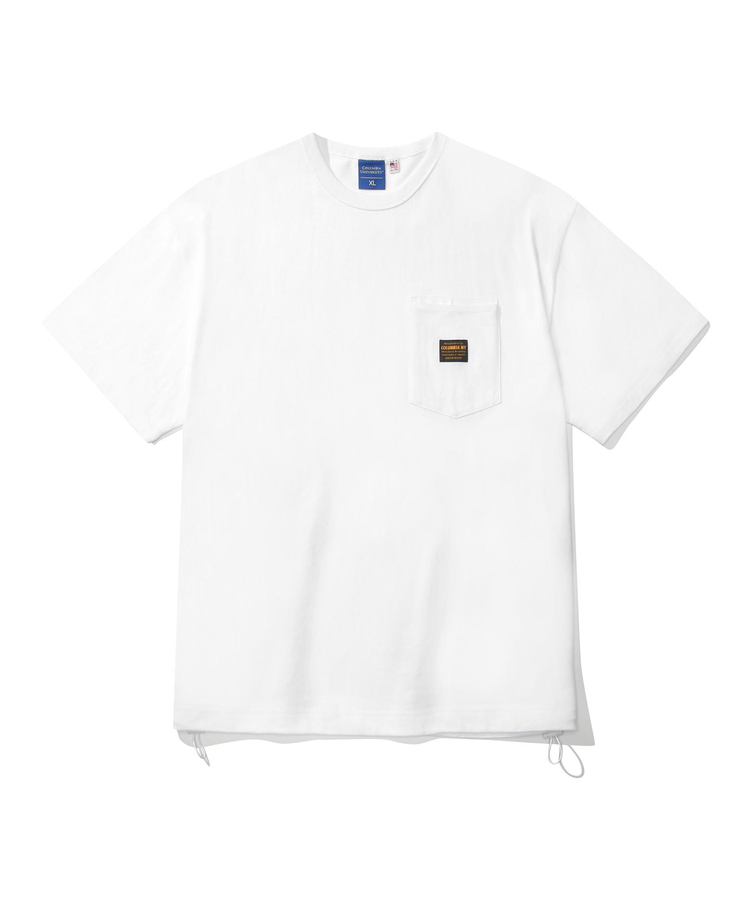 Columbia University Mil-Label Pocket S/S T-Shirts White White/Xl