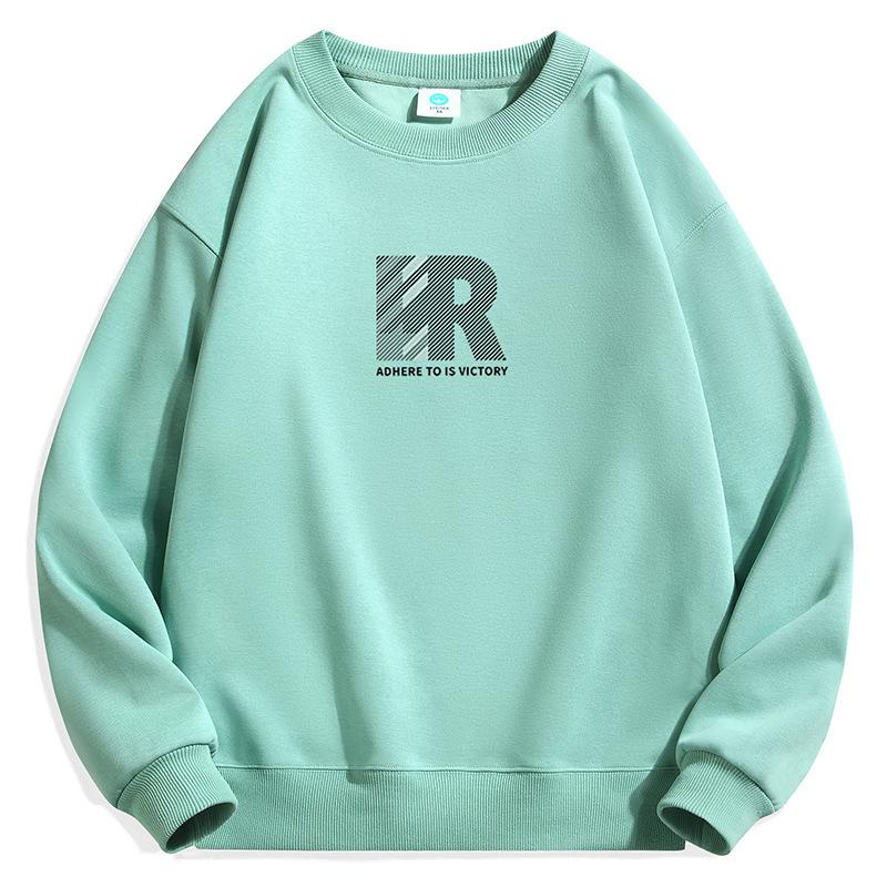Men's Crew Neck Sweater New Cotton Composite Versatile Long-sleeved Top Sweater Jacket