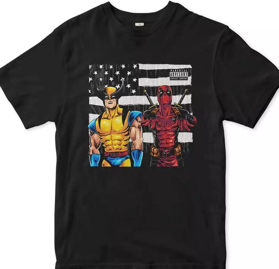 Deadpool And Wolverine T-Shirt Hip-Hop Stars Gift For Men And Women Unisex T-Shirt S
