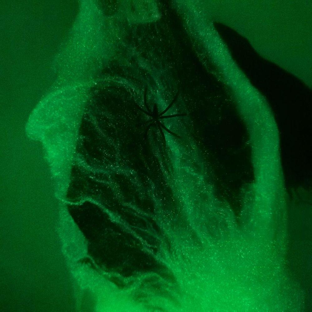 Artificial Luminous Spider Web 3/6/10 Meters Halloween  Cobwebs  Haunted House