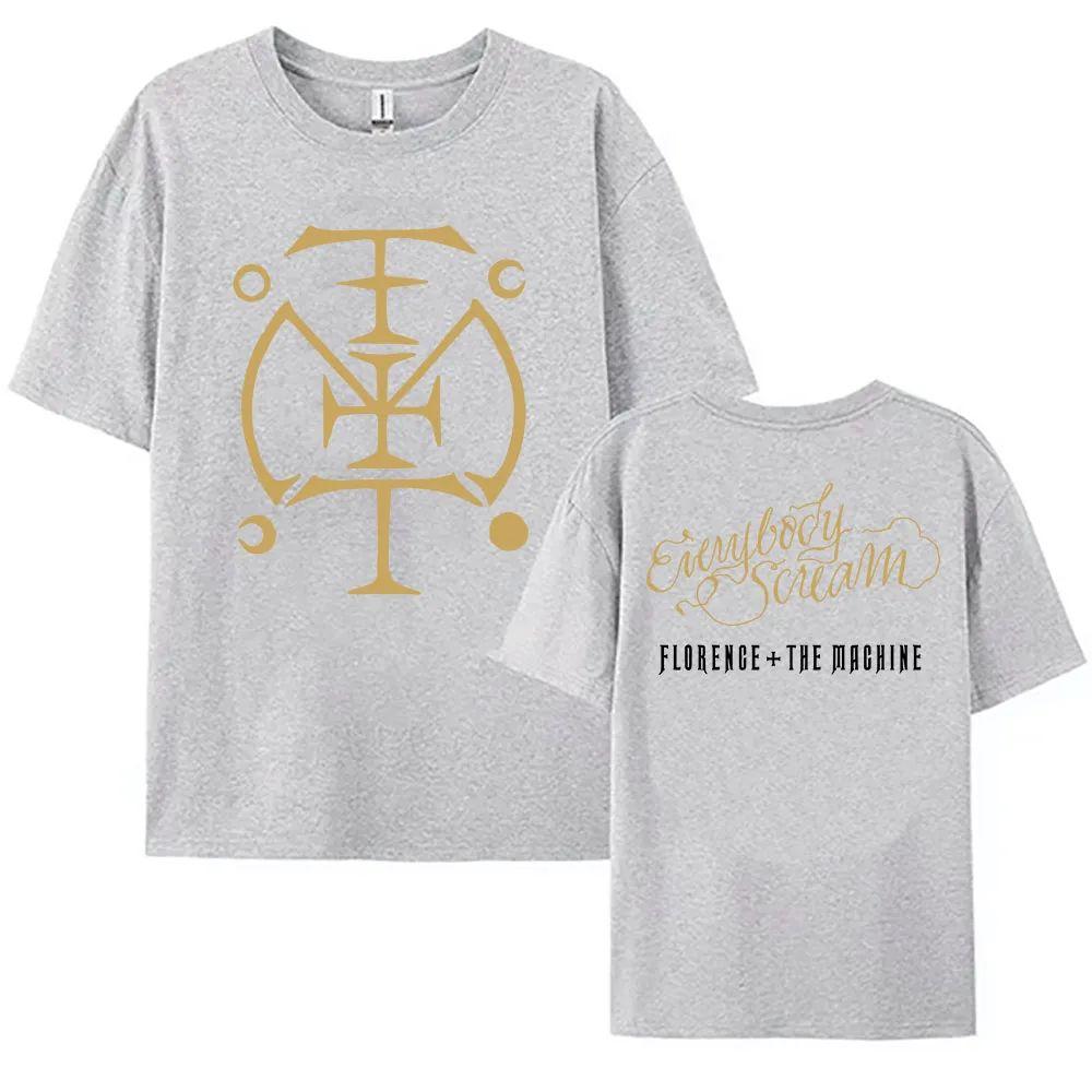 Y2k Tops Sigil T Shirt Florence The Machine Tees Cotton Short Sleeve Casual Loose Streetwear Graphic Printing Clothing Unisex