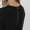 Short Black Straight Dress with Zip At the Back Woman VERO MODA