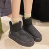Fashion AJGS Women Australia Boots Designer Ultra Mini Platform Boots Winter New Woman Warm Fur Cow Leather Wool Suede Snow Boots