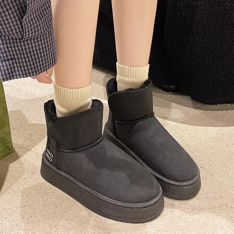 Fashion AJGS Women Australia Boots Designer Ultra Mini Platform Boots Winter New Woman Warm Fur Cow Leather Wool Suede Snow Boots