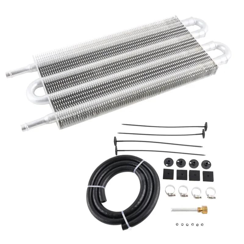 4 Row 6 Row 8 Row Aluminum Universal Oil Cooler Kit Oil Radiator Car Auto Transmission Auto-Manual Radiator Converter auto parts