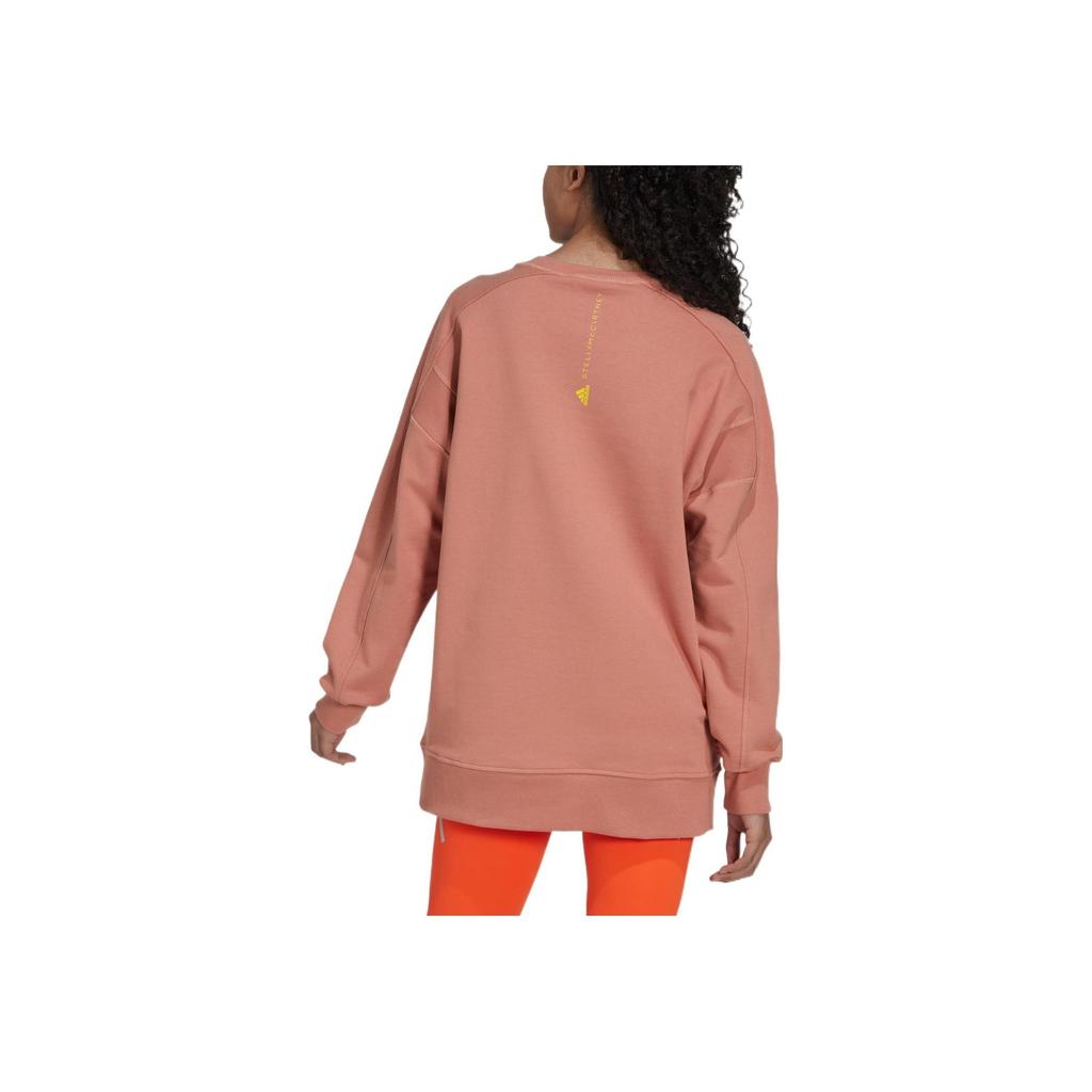adidas X Stella Mccartney Sweatshirt mit Front-Buchdruck Unisex Oberteile Rotbraun IB5887