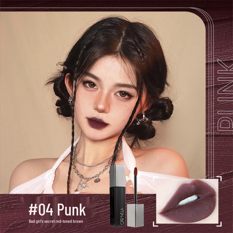 CARMELA Lipstick K04 Milk Coffee Matte Lip Glaze - Autumn/Winter Whitening Authentic.