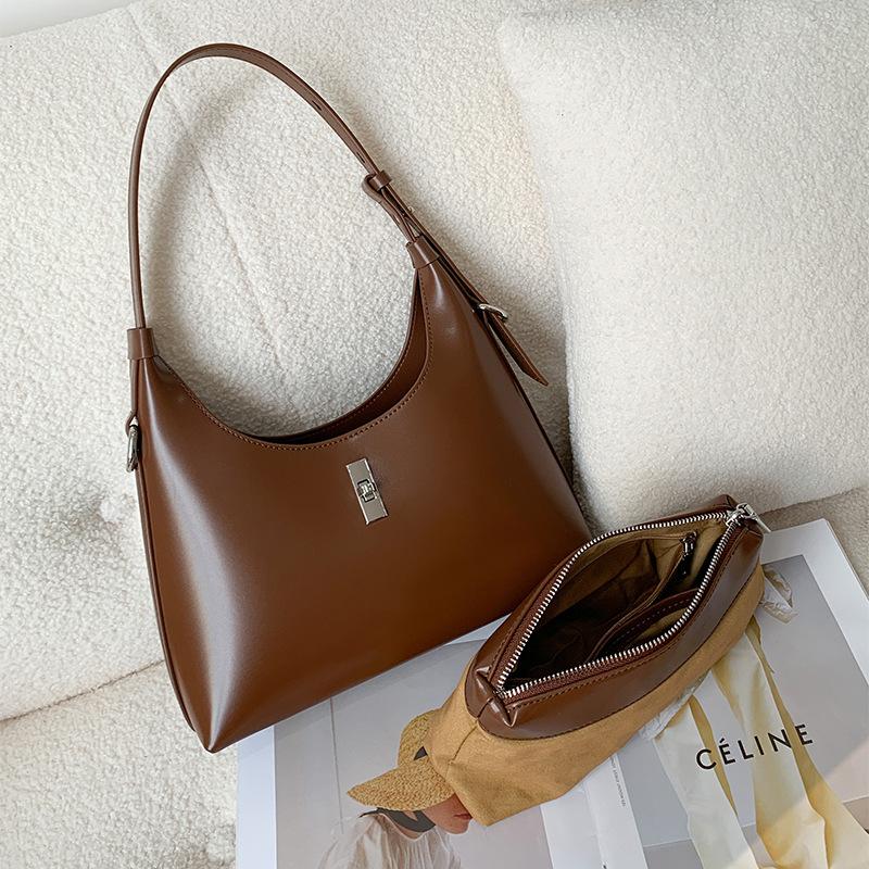 

Весенне-летние новые кожаные женские сумки, нишевый дизайн, сумки на плечо, модные, универсальные, портативные, сумки-мессенджеры, подмышечные сумки для женщин