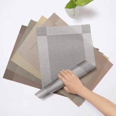 PVC Prostírání Žáruvzdorné Protiskluzové Omyvatelné Vinylové Podložky na Stůl pro Západní Stolování Restaurace Domácnost Ochrana Nádobí Podložka pod Talíř