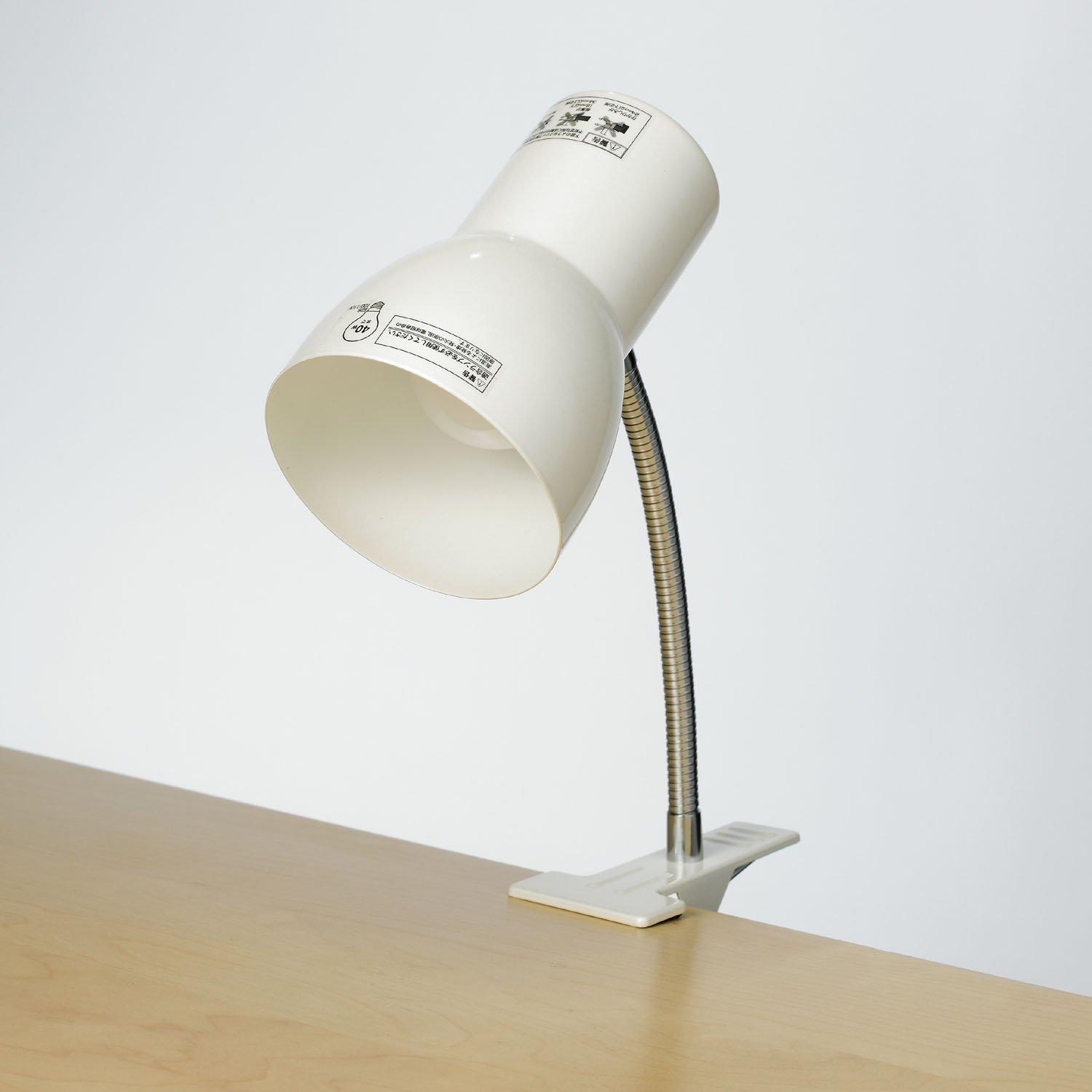 

ELPA Clip Light, Desk Light, Ambient Lighting, E26, Approx. 1.5m, Approx. 200mm, Pearl White, SPOT-BLNE26C(PW)