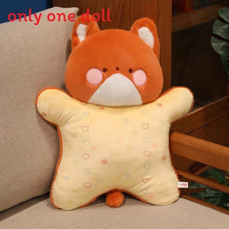 Cat Rabbit Duck Fox Panda Plush Pillow With Soft Short Fur For Stress Relief And Comfort For All Ages