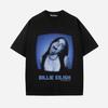 Trendy Singer BILLIE EILISH Peripherals Tshirts Unisex Women New Listing American High Street Hip Hop Cotton Tees