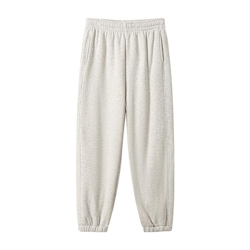 Herbst und Winter Warme Fleece Weitbeinige Hosen Damenmode Einfarbig Slim Hohe Taille Lässige Hosen Damen Einfarbig Elegant Plüsch Locker Damen Hosen 25698