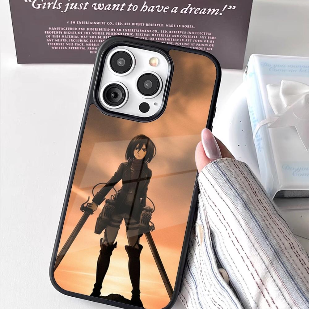 Mikasa Ackerman aot Phone Case For iPhone 16,15,14,13,12,11,Pro,Max,Plus,Mini New Magsafe Magnetic Wireless Charging
